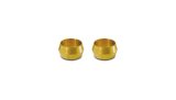 Vibrant 5/8in Brass Olive Hardline Tubing Inserts (2 Pack) thumbnail 1