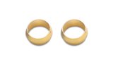 Vibrant 5/8in Brass Olive Hardline Tubing Inserts (2 Pack) thumbnail 2