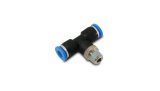Vibrant Push Lock Vacuum Male Tee Fitting Tube OD 1/4in Male Thread 1/4in NPT thumbnail 1