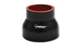 Vibrant Silicone Reducer Coupler 3.50in ID x 3.00in ID x 4.50in Long - Black thumbnail 5