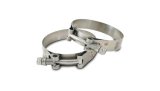 Vibrant Stainless Steel T-Bolt Clamps - Clamp Range 1.65in-1.89in (2 Pack) thumbnail 1
