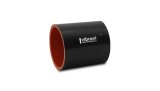 Vibrant Silicone Straight Hose Coupler 3.75in ID x 3.00in Long - Gloss Black thumbnail 3