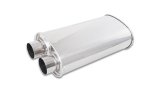 Vibrant Streetpower Oval Muffler 2.50in Inlet/Outlet (Same side) thumbnail 2