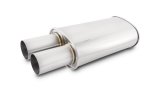 Vibrant Streetpower Oval Muffler w/3.00in Round Straight Cut Tip (2.50in Inlet) thumbnail 1
