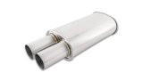 Vibrant Streetpower Oval Muffler w/3.00in Round Straight Cut Tip (2.50in Inlet) thumbnail 2