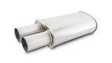 Vibrant Streetpower Oval Muffler w/3.00in Round Straight Cut Tip (3.00in Inlet) thumbnail 2