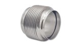 Vibrant SS Bellow Assembly w/ Solid Liner 4in inlet/outlet ID x 4in overall L Electro Polished thumbnail 3