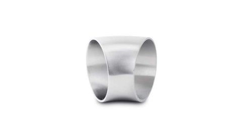 Vibrant 2.5in O.D. T304 SS 45 deg Mandrel Bend (2.5in Centerline Radius)