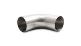 Vibrant 2.5in OD 4.13in Tangent Length T304 SS 90 Deg Mandrel Bend w/Extended Leg Length thumbnail 1