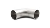 Vibrant 2.5in OD 4.13in Tangent Length T304 SS 90 Deg Mandrel Bend w/Extended Leg Length thumbnail 2