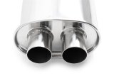 Vibrant Universal Streetpower 2.25in Stainless Steel Dual In-Out Oval Muffler thumbnail 2