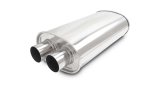 Vibrant Universal Streetpower 2.25in Stainless Steel Dual In-Out Oval Muffler thumbnail 8