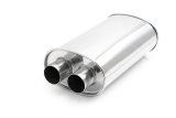 Vibrant Universal Streetpower 2.5in Stainless Steel Dual In-Out Oval Muffler thumbnail 9