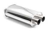 Vibrant Universal Streetpower 3in Stainless Steel Dual In-Out Oval Muffler thumbnail 3