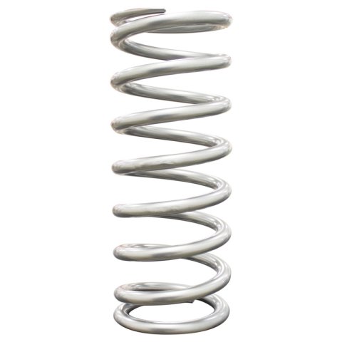 QA1 2-1/2in ID High Travel Spring - 10in Length x 125lbs/in - Silver Powder Coated thumbnail 2