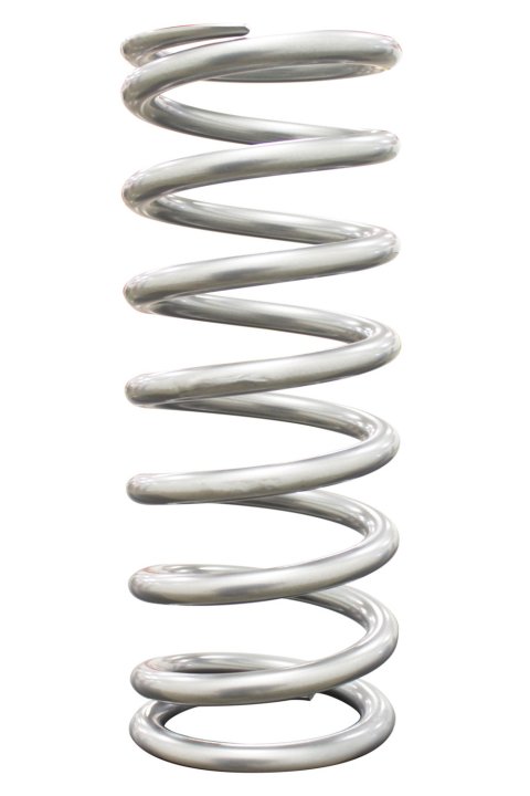 QA1 2-1/2in ID High Travel Spring - 10in Length x 125lbs/in - Silver Powder Coated thumbnail 5