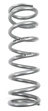 QA1 2-1/2in ID High Travel Spring - 10in Length x 225lbs/in - Silver Powder Coated thumbnail 2