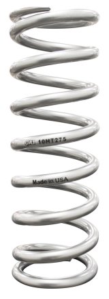 QA1 2-1/2in ID High Travel Spring - 10in Length x 275lbs/in - Silver Powder Coated thumbnail 3