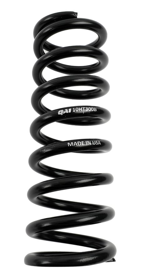 QA1 2-1/2in ID High Travel Spring - 10in Length x 300lbs/in - Silver Powder Coated thumbnail 1