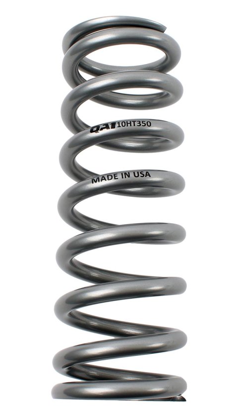 QA1 2-1/2in ID High Travel Spring - 10in Length x 350lbs/in - Silver Powder Coated thumbnail 2