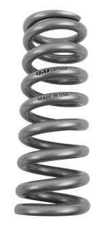 QA1 2-1/2in ID High Travel Spring - 10in Length x 650lbs/in - Silver Powder Coated thumbnail 2