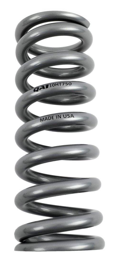 QA1 2-1/2in ID High Travel Spring - 10in Length x 750lbs/in - Silver Powder Coated thumbnail 1