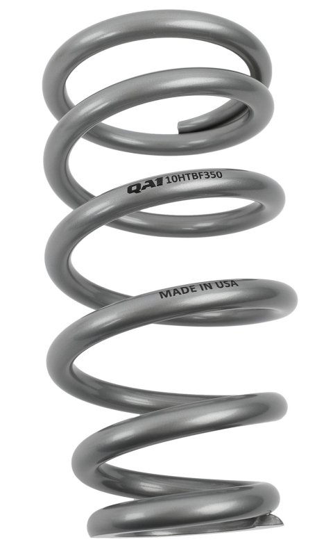 QA1 4-1/8in ID Tapered High Travel Spring - 10in Length x 350lbs/in - Silver Powder Coated thumbnail 3