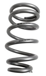 QA1 4-1/8in ID Tapered High Travel Spring - 10in Length x 450lbs/in - Silver Powder Coated thumbnail 2