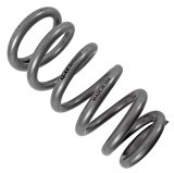 QA1 3-1/2in ID Tapered High Travel Spring - 10in Length x 650lbs/in - Silver Powder Coated thumbnail 1