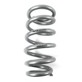 QA1 3-1/2in ID Tapered High Travel Pigtail Spring - 10in Length x 650lbs/in - Silver Powder Coated thumbnail 1
