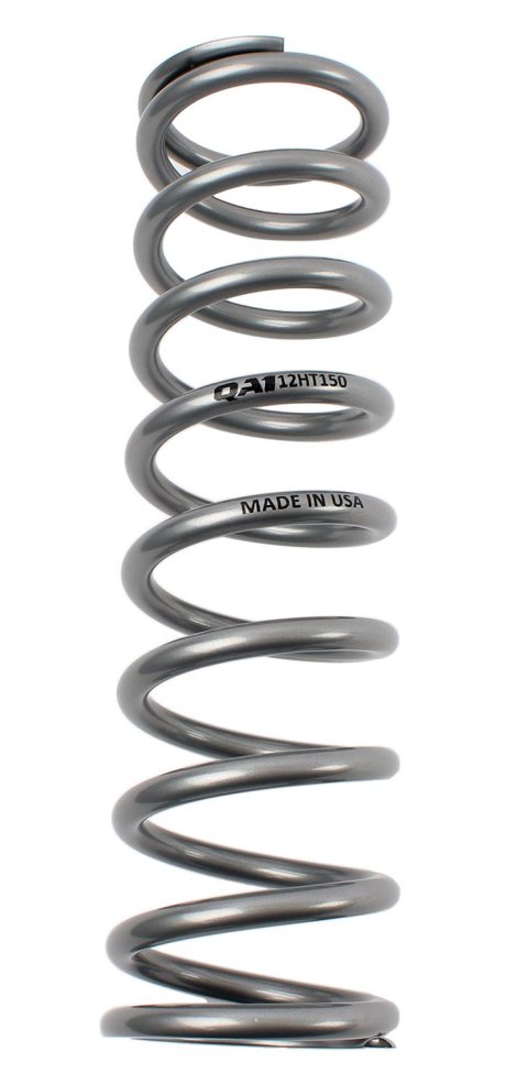 QA1 2-1/2in ID High Travel Spring - 12in Length x 150lbs/in - Silver Powder Coated thumbnail 2