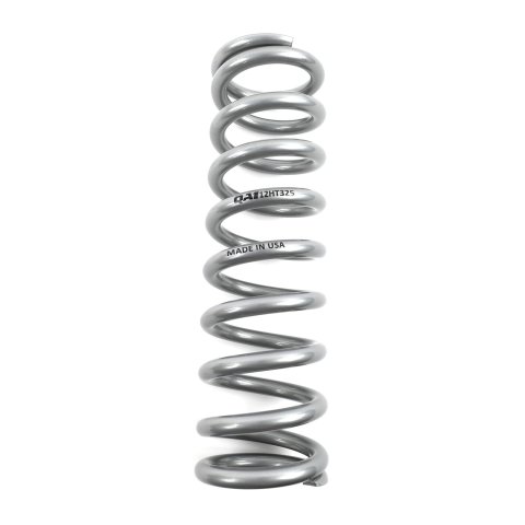 QA1 2-1/2in ID High Travel Spring - 12in Length x 325lbs/in - Silver Powder Coated