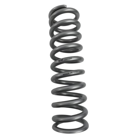 QA1 2-1/2in ID High Travel Spring - 12in Length x 350lbs/in - Silver Powder Coated thumbnail 1