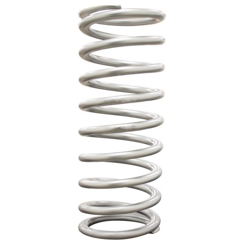 QA1 2-1/2in ID High Travel Spring - 12in Length x 350lbs/in - Silver Powder Coated thumbnail 2