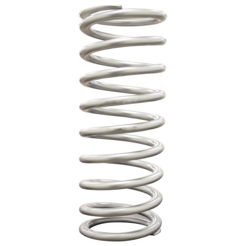 QA1 2-1/2in ID High Travel Spring - 12in Length x 350lbs/in - Silver Powder Coated thumbnail 3
