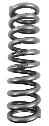 QA1 2-1/2in ID High Travel Spring - 12in Length x 500lbs/in - Silver Powder Coated thumbnail 2