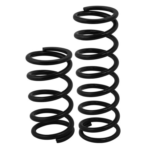 QA1 2-1/2in ID High Travel Spring - 14in Length x 80lbs/in - Black Powder Coated