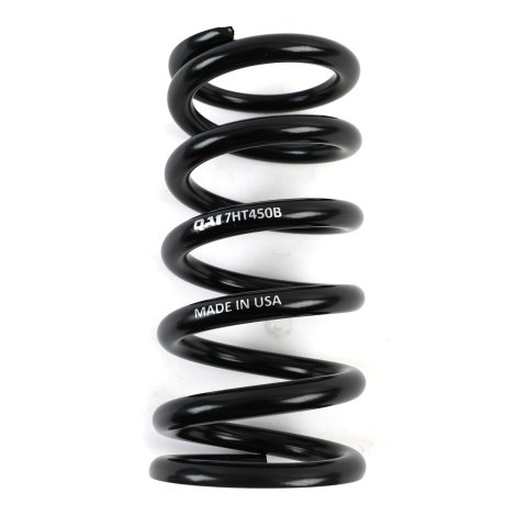 QA1 2-1/2in ID High Travel Spring - 7in Length x 450lbs/in - Black Powder Coated