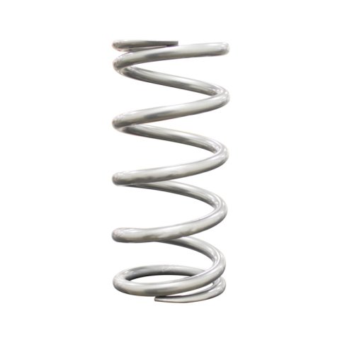 QA1 2-1/2in ID High Travel Spring - 7in Length x 650lbs/in - Silver Powder Coated thumbnail 3