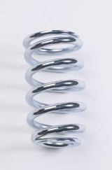 QA1 3-1/2in ID Tapered Spring - 8in Length x 500lbs/in - Chrome Plated thumbnail 3