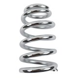 QA1 3-1/2in ID Tapered Spring - 8in Length x 600lbs/in - Chrome Plated thumbnail 1