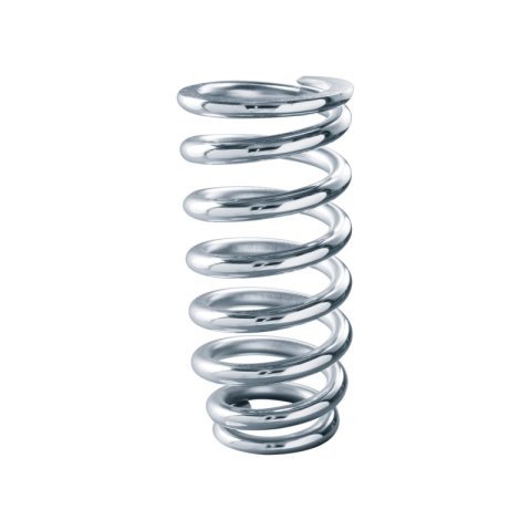 QA1 3-1/2in ID Tapered Spring - 8in Length x 700lbs/in - Chrome Plated thumbnail 4