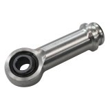 QA1 2in Extended Length Eyelet w/Bearing - 9/16-18 Thread - Chrome Plated thumbnail 1