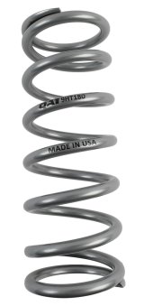 QA1 2-1/2in ID High Travel Spring - 9in Length x 180lbs/in - Silver Powder Coated thumbnail 1