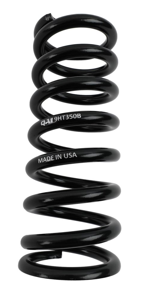 QA1 2-1/2in ID High Travel Spring - 9in Length x 350lbs/in - Silver Powder Coated thumbnail 2