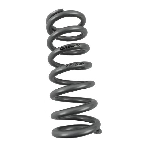 QA1 2-1/2in ID High Travel Spring - 9in Length x 400lbs/in - Silver Powder Coated