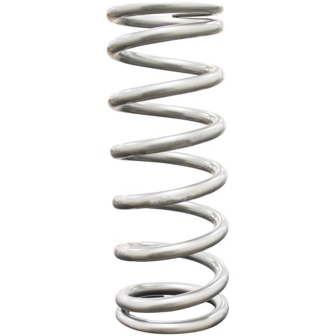 QA1 2-1/2in ID High Travel Spring - 9in Length x 450lbs/in - Silver Powder Coated thumbnail 1