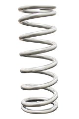 QA1 3-4/5in ID Tapered High Travel Pigtail Spring - 9in Length x 450lbs/in - Silver Powder Coated thumbnail 5