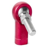 QA1 A Series Endura Rod End - Female/Left Hand - .3125in Bore x 3/8-24 w/Stud - Red Aluminum thumbnail 2