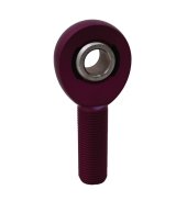QA1 A Series Endura Rod End - Male/Left Hand - .5in Bore x 5/8-18 - Purple Aluminum thumbnail 3